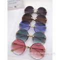 High quality Rimless Round Sunglasses For Women